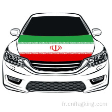 Drapeau de capot de la république islamique d&#39;iran 100*150CM drapeau de capot de voiture de la république islamique d&#39;iran